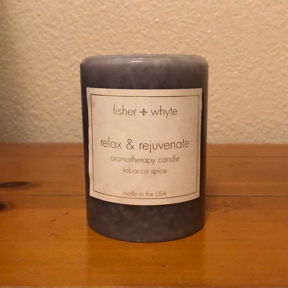 CANDLES AROMATHERAPY GREY SCENT TOBACCO SPICE